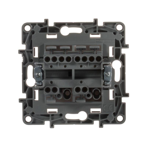 Переключатель 2-кл. СП Etika Plus 10А IP20 250В 10AX безвинтов. зажимы механизм бел. IEK 672212