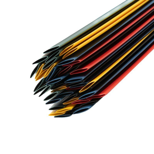 Набор трубок термоусадочных ТУТ нг 8.0/4.0 5 цветов 1м (уп.50шт) Rexant 29-0158