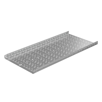 Лоток листовой перфорированный 600х50 L3000 сталь 1мм "Быстрый монтаж ПЛЮС" LPplus50-600-1.0-3000 оцинк. КМ PL0231