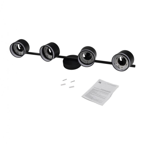 Светильник PCL-0704 max 20Вт (каждая лампа) 4xGX53 IP20 230В BL настен./потолочн. декор. под лампу JazzWay 5066885