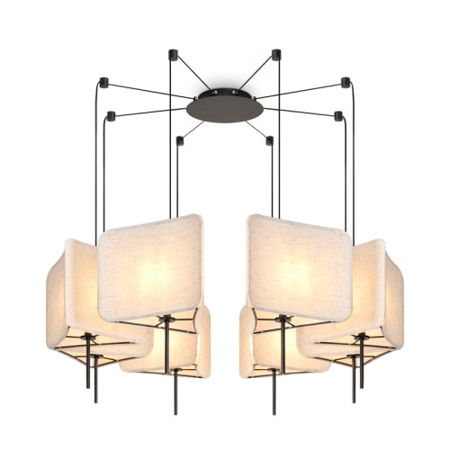 Светильник подвесной Bricola 8х40Вт E14 IP20 Freya FR5511PL-08B