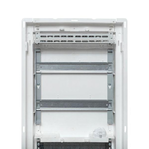 Щит комбинированный встраив. Nova 2 DIN-рейки + 2 монтаж. платы 4 габарит IP41 с метал. перфорированной дверью EKF nv-cb-pmd-2+2