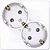 Розетка 2-м СП Simon 24 16А IP20 2х2P+E Schuko без защ. шторок механизм бел. Simon 2450459-030