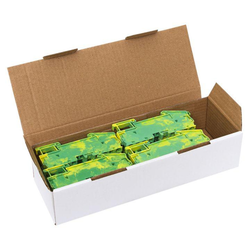 Колодка клеммная ST-4 4 вывода земля пружинная EKF plc-jxb-st-4-4-pen