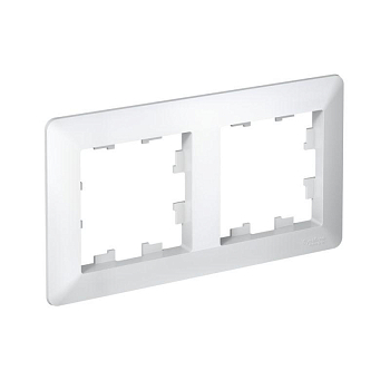 Рамка 2-м AtlasDesign Air бел./дым. бел. SE ATN220102