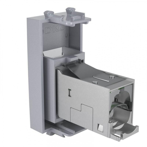 Розетка компьютерная модульная 1мод. RJ-45 кат.6 экран Avanti "Закаленная сталь" DKC 4404391