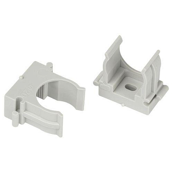 Держатель для труб (клипса) d20мм для прямого монтажа CLIP-20-G-MP сер. (уп.100шт) Эра Б0062104