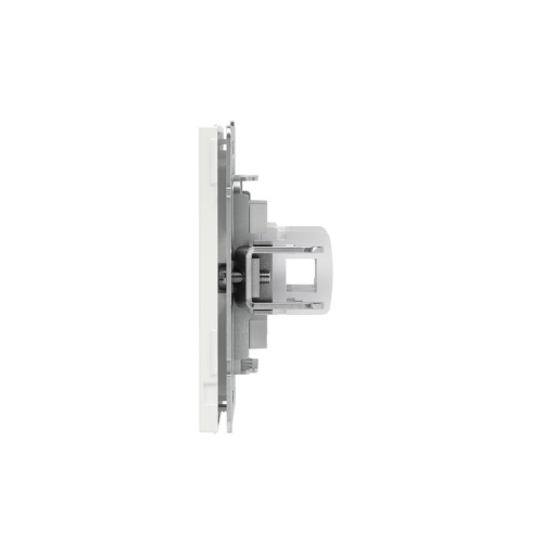 Розетка компьютерная 2-м KANT RJ45 кат.6A без шторки бел. магнолия DKC 7000674