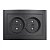 Розетка 2-м СП Бриллиант 16А IP20 без заземл. защ. шторки в сборе графит Universal 7947526-Gr