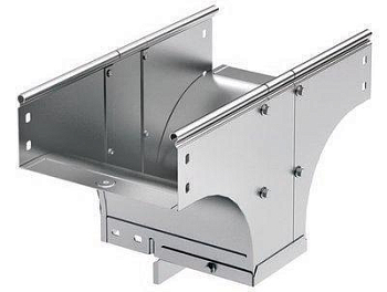 Ответвитель-переходник для лотка Т-образ. верт. TDSR 500х80 в комплекте с крепеж. эл. DKC 37635K