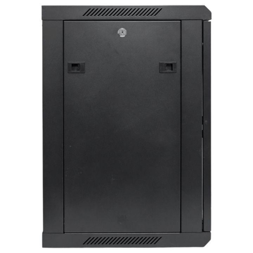 Шкаф настенный 19дюйм TERACOM PRO 12U 600х450мм дверь стеклянная с замком-ручкой черн. EKF TRP-WLL-1264-40B