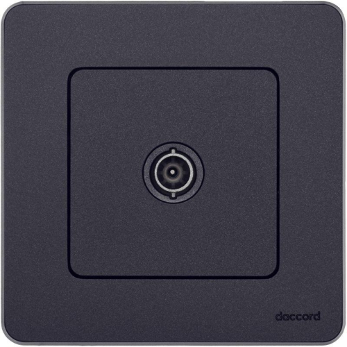 Розетка телевизионная проходная TV Inspiria 14дБ 5-862мГц механизм антрацит IEK 673863