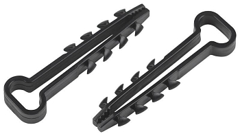 Дюбель-хомут 5-10мм для плоского кабеля NO-224-565 черн. (уп.10шт) Эра Б0066252