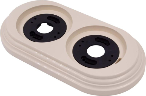 Рамка 2-м пластик песочн. зол. Bironi BF1-620-24