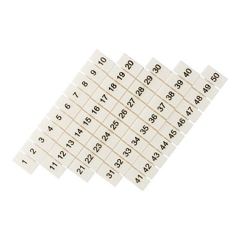 Маркеры для UT/ST/Push-in 4 с нумерацией 1-50 (уп.100шт) EKF zb-st-4-1-50