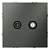 Розетка телевизионная оконечная TV + SAT 2-м СП S70 механизм титан Voltum VLS060406
