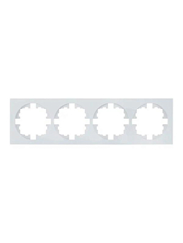 Рамка 4-м OSEN горизонт. квадрат бел. LEZARD 743-0200-149