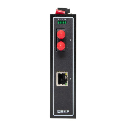 Медиаконвертер 10/100/1000Base-TX в 1000Base-X разъем ST двойн. одномодовое оптоволокно 1310нм TSX EKF TSX-MC-1GX1GT-ST