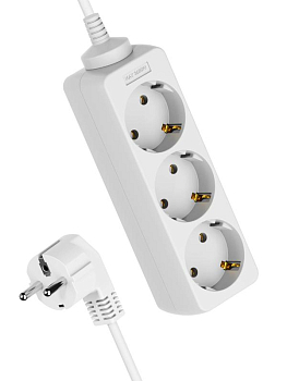 Удлинитель 3х5м с заземл. 16А IP20 ПВС 3х1.5 КОСМОС YKsm5m-3g-Z(K)