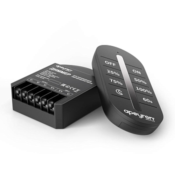 Диммер 12/24В 288/576Вт 3 канала 24А IP20 ПДУ RF сенсорный для монохромной светодиодной ленты Apeyron 04-101