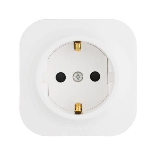 Розетка 1-м ОП Quteo 16А IP20 250В 2P+E с заземл. защ. шторки бел. IEK 782220