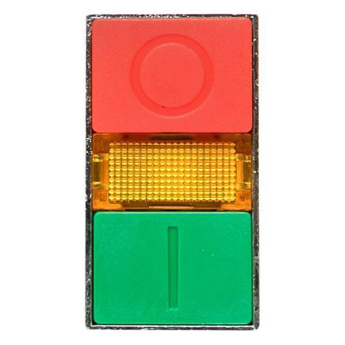 Кнопка LAY5-BW8465 "I-O" прямоугольная 230В NO+NC PROxima EKF pbn-bw8465