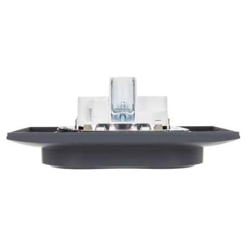 Розетка 2-м SKANDY 16А с заземл. защ. шторки в сборе SK-R07T титан IEK SK-R24-16-K48-F