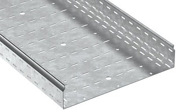 Лоток листовой перфорир. 100х500 L2500 сталь 2.0мм HDZ ESCA 7 IEK CLP10-100-500-200-D25-HDZ