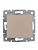 Розетка 1-м СП Karina с заземл. с крышкой термопласт механизм крем. LEZARD 707-0388-123B