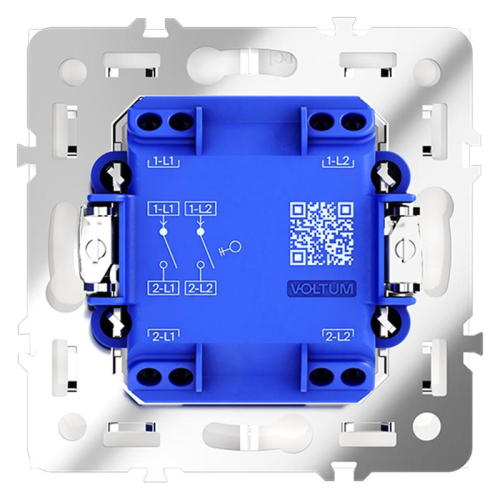 Выключатель 2-кл. СП S70 10А механизм кашемир Voltum VLS020103