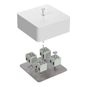 Коробка огнестойкая 75х75х30мм Е15-Е120 для кабель-канала Промрукав 40-0450-FR1.5-8