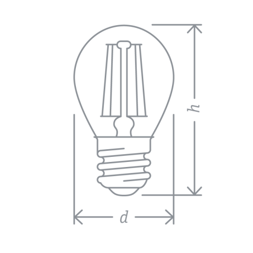 Лампа светодиодная 71 310 NLL-F-G45-4-230-2.7K-E27 4Вт шар 2700К тепл. бел. E27 350лм 220-240В Navigator 71310