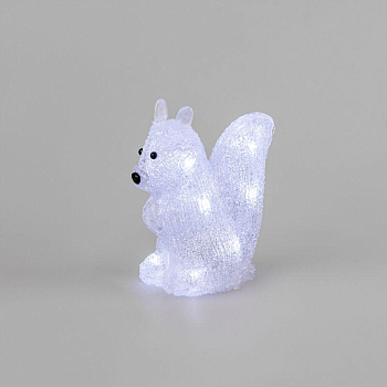 Фигура светодиодная акриловая "Белка" 17.5х12х18см 12LED 0.5Вт 4.5В IP20 элементы питания 3хAAA (не в компл.) Neon-Night 513-341