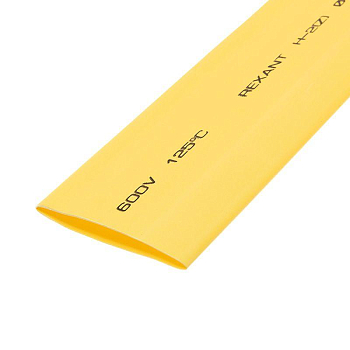 Трубка термоусадочная ТУТ нг 40.0/20.0 желт. 1м Rexant 24-0002