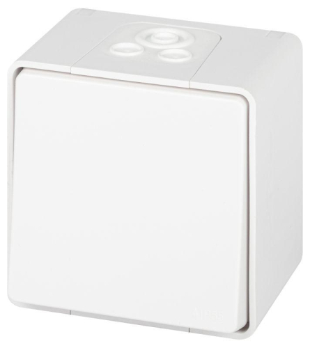 Переключатель Эксперт 11-1503-01 IP55 10АХ-250В ОУ бел. Эра Б0063301