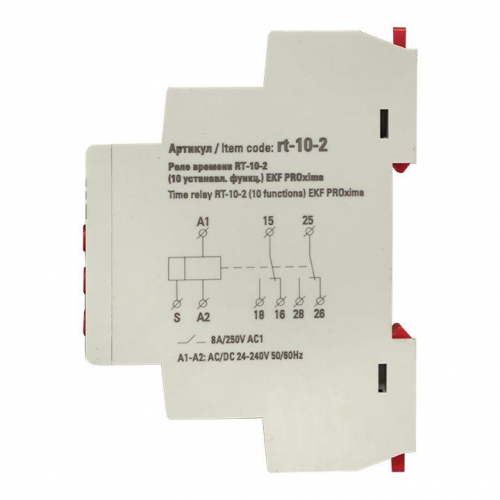 Реле времени RT-10-2 (10 устанавл. функц.) PROxima EKF rt-10-2