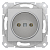 Розетка 1-м СП Sedna 16А IP20 250В без заземл. без защ. шторок механизм алюм. SchE SDN2900160