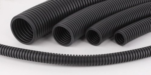 Труба гофрированная ПВХ легкая d25мм с протяжкой черн. (уп.50м) Ruvinil 12501Ч