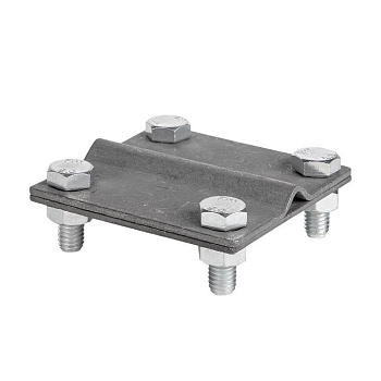 Зажим универсальный полоса-прут П-40 (4 отверстия пластина 70х70мм) HZ EKF lp-55922