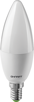 Лампа светодиодная 61 957 OLL-C37-10-230-4K-E14-FR 10Вт свеча 4000К нейтр. бел. E14 1000лм 176-264В ОНЛАЙТ 61957