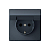 Розетка ArtGallery 16А IP20 с заземл. защ. шторки с крышкой механизм грифель SE GAL000746