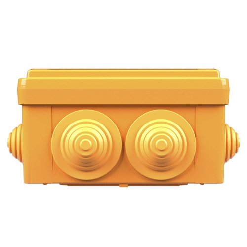 Коробка ответвительная FS 100х100х50мм IP55 5п 450В 20А 10кв.мм с кабельными вводами и клеммниками пластик. DKC FSB11510