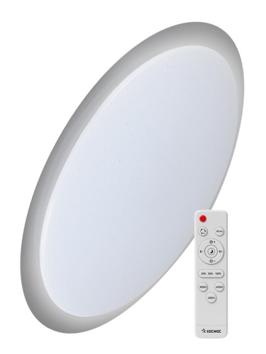 Светильник светодиодный PREMIUM GALAXY 55Вт 230В 3000-6500К 4400лм IP40 450х70мм настенно-потолочный управляемый с пультом ДУ КОСМОС KSGala55W