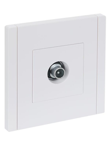Розетка TV проходная FORTE&PIANO FP229 бел. IEK FP-A10-P-K01