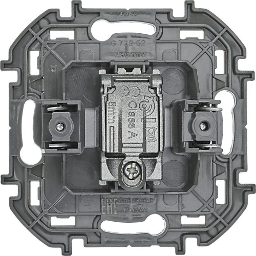 Розетка телевизионная TV Inspiria 2дБ 0-2400мГц с топологией "звезда" механизм алюм. IEK 673852