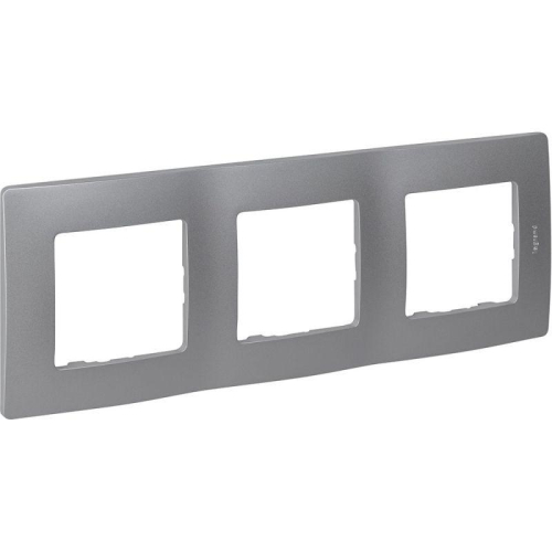 Рамка 3-м Etika алюм. IEK 672553