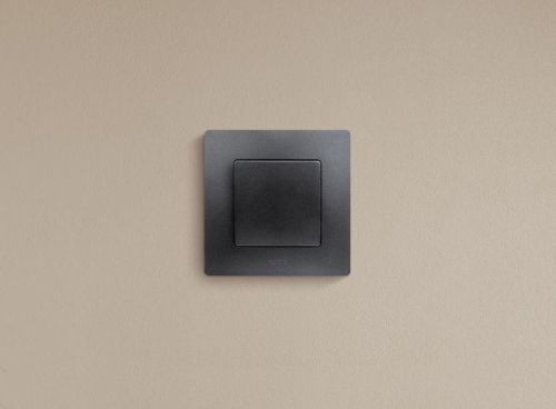 Выключатель 1-кл. СП Etika 10А IP20 250В 10AX авт. зажимы механизм антрацит IEK 672601