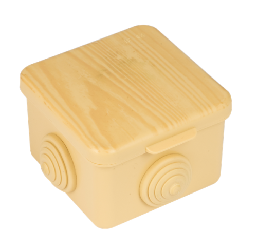 Коробка распаячная КМР-030-036 пылевлагозащ. 65х65х50 4 мембранных ввода свет. дерево PROxima EKF plc-kmr2-030-036-s