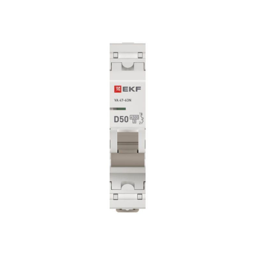 Выключатель автоматический 1п D 50А 4.5кА ВА 47-63N PROxima EKF M634150D