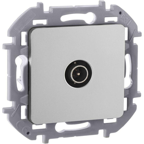 Розетка телевизионная оконечная TV Inspiria 10дБ 5-862мГц механизм алюм. IEK 673872